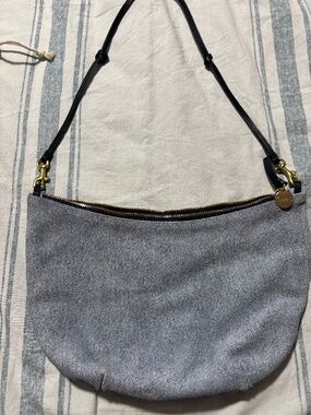Adorable denim Clare V shoulder bag